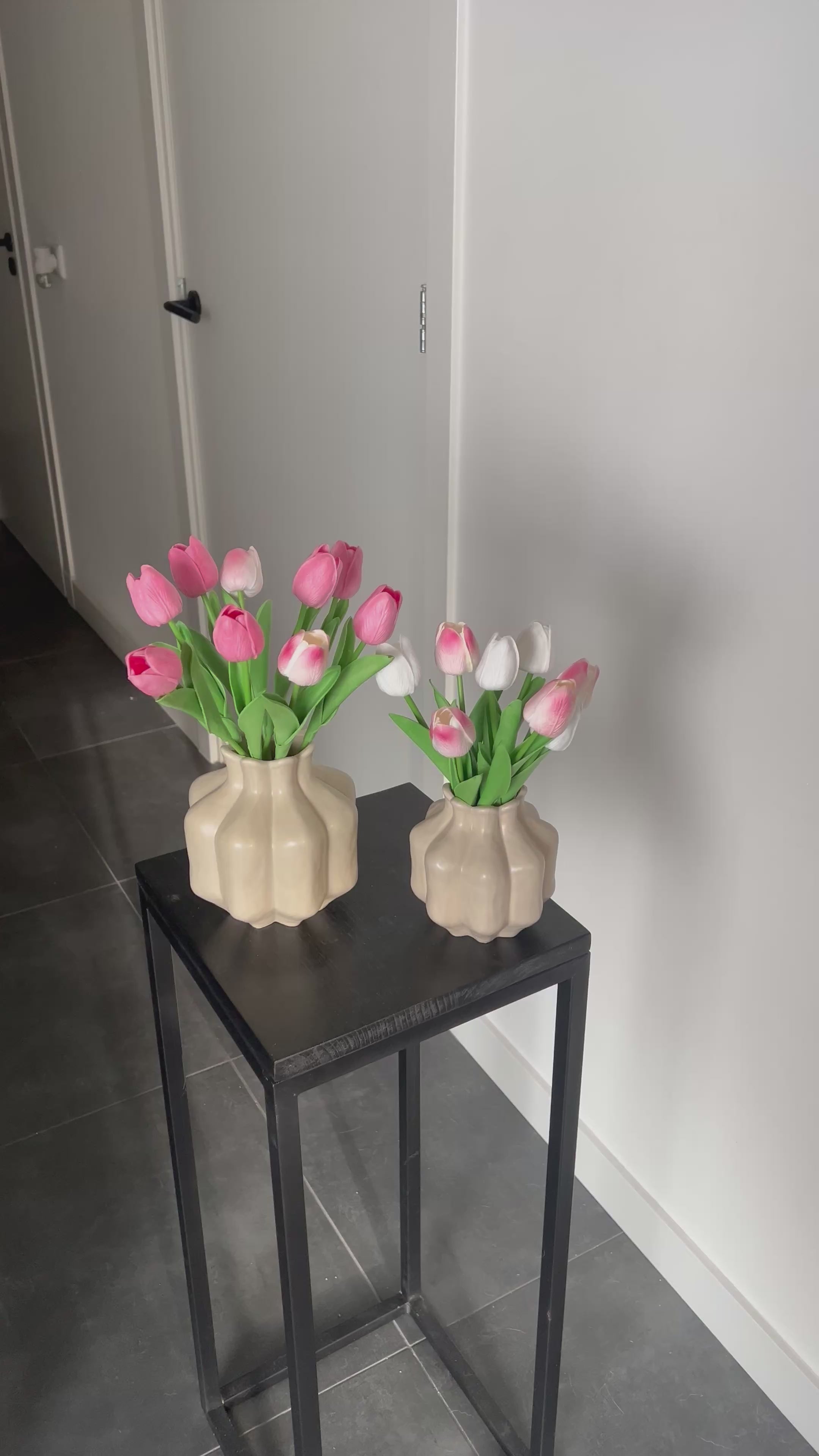 Tulpen Roze/Wit
